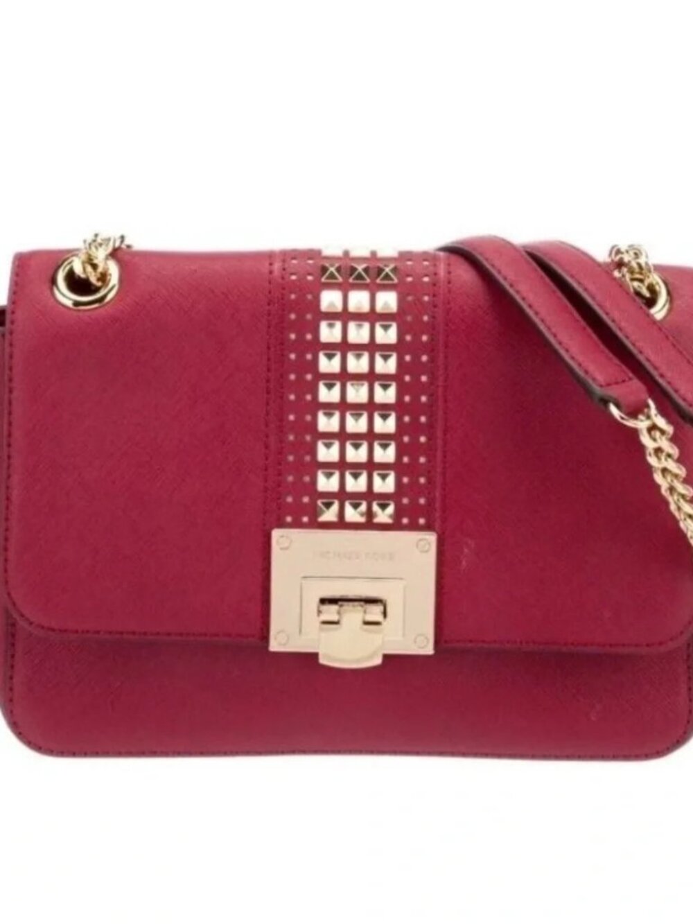 Euc Michael Kors Tina Studded Crossbody Bag Purse